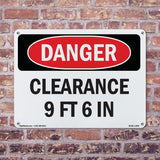 Clearance 9 Ft 6 In