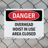 Overhead Hoist In Use Area Closed
