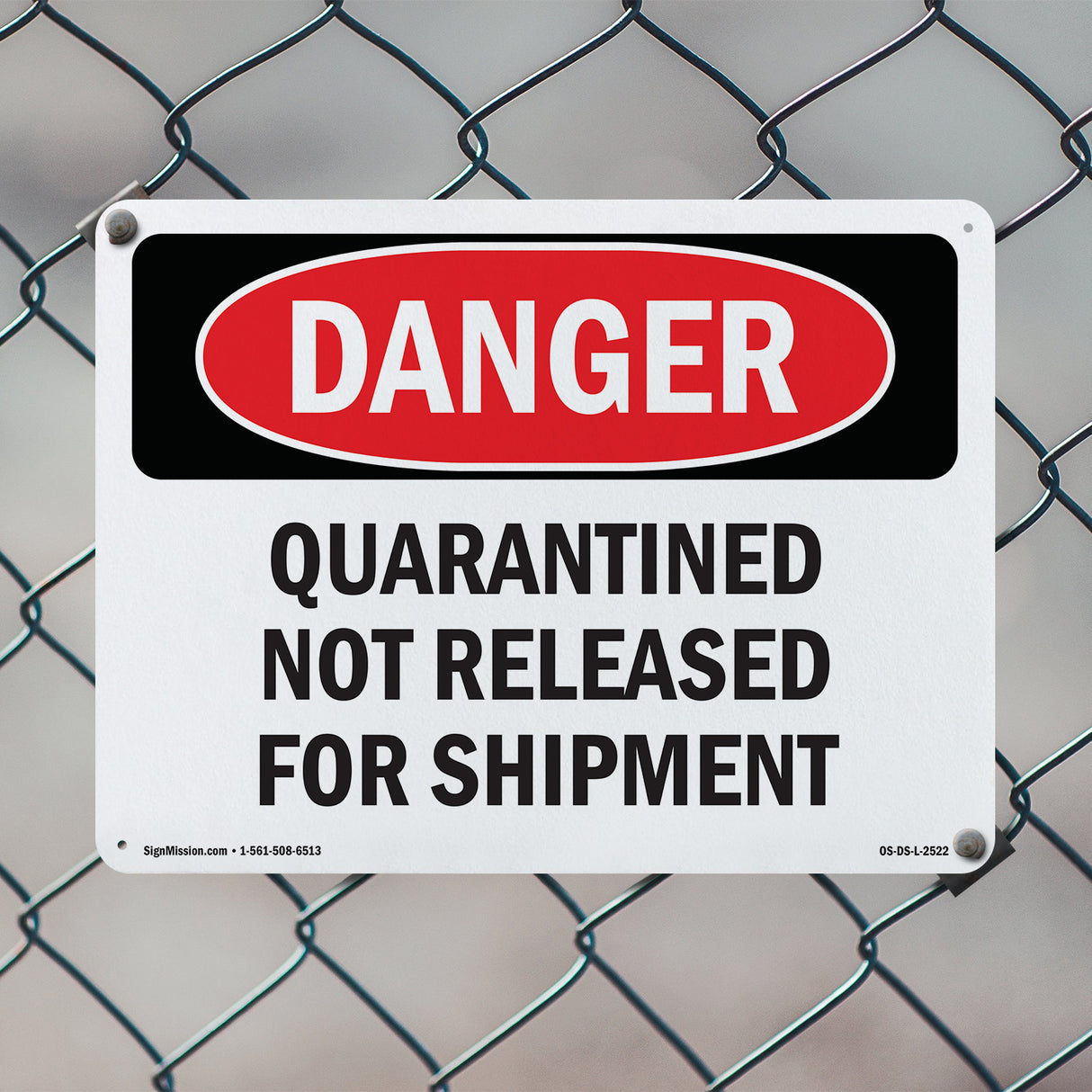 Quarantined Not Released For Shipment