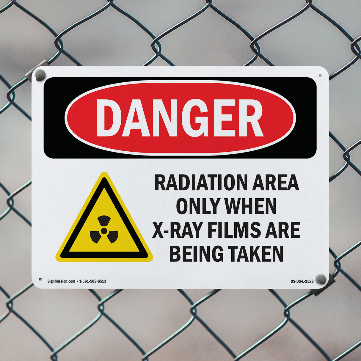 Radiation Area Only When X-Ray