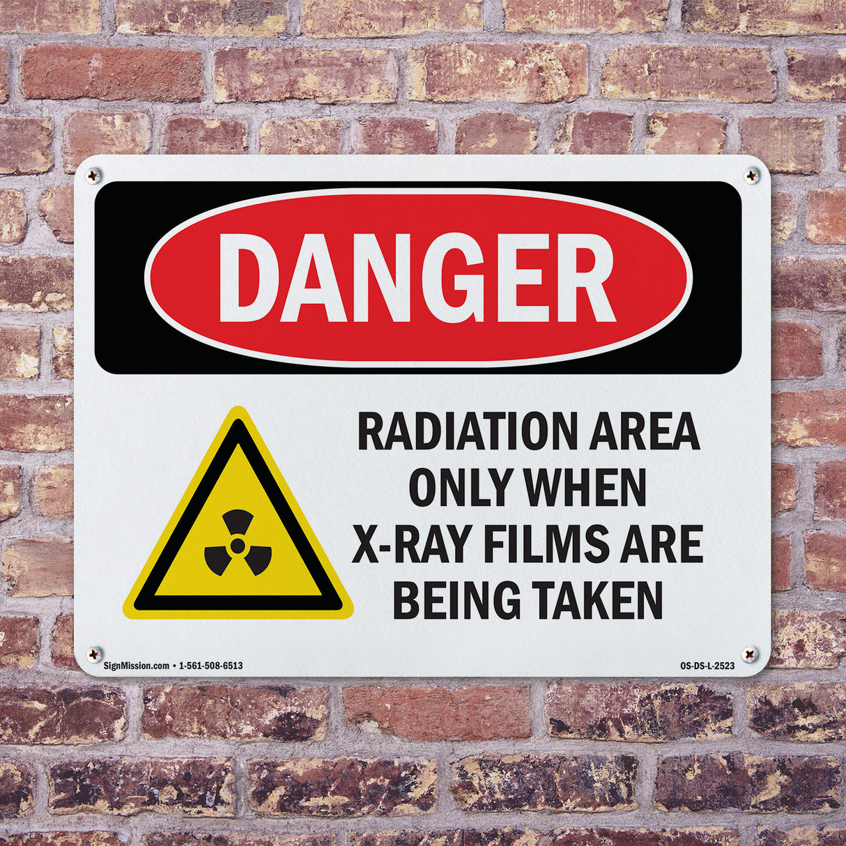 Radiation Area Only When X-Ray