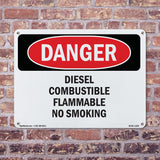 Diesel Combustible Flammable No Smoking