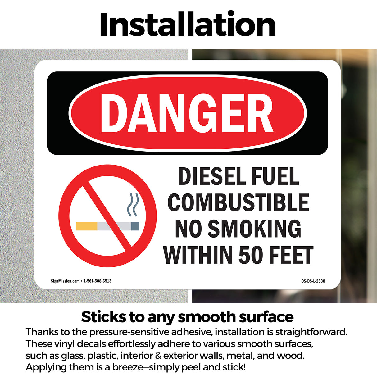 Diesel Fuel Combustible No Smoking