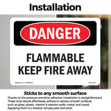 Flammable Keep Fire Away