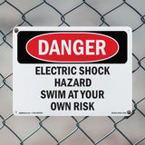 Electric Shock Hazard Risk Swim At Your Own Risk