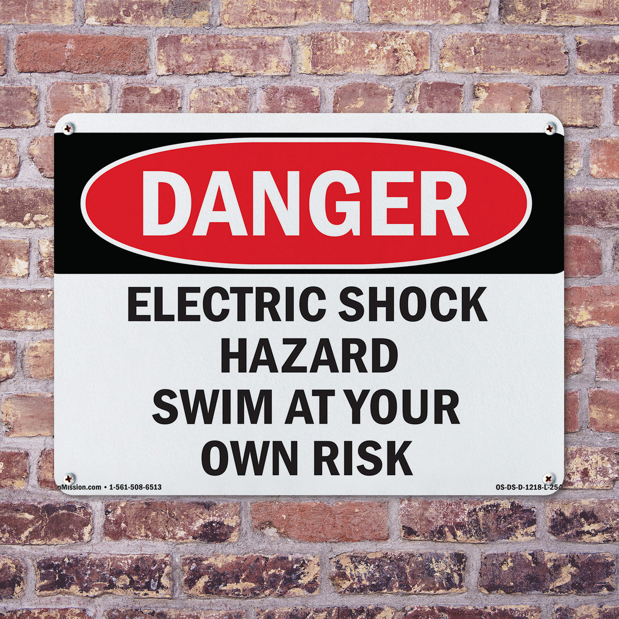 Electric Shock Hazard Risk Swim At Your Own Risk