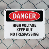 High Voltage Keep Out No Trespassing