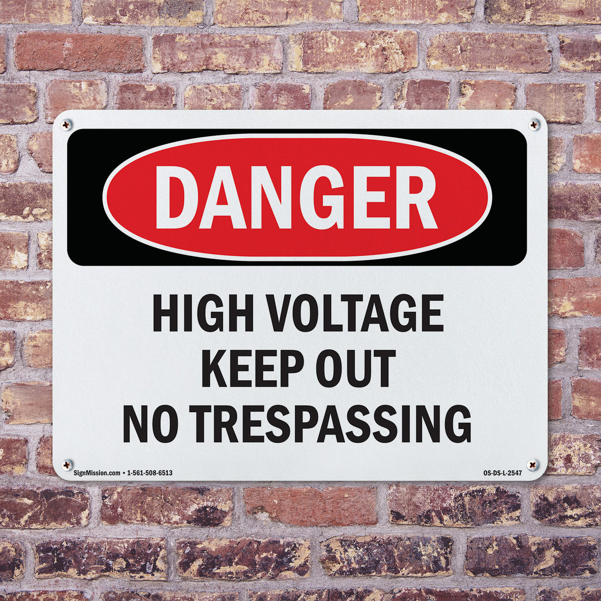 High Voltage Keep Out No Trespassing