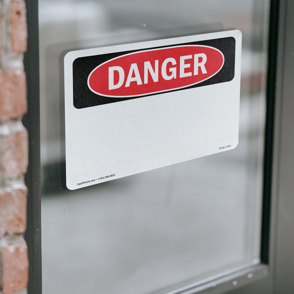 Danger Blank Write-On