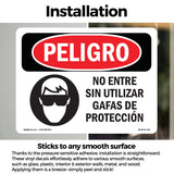 Do Not Enter Without Wearing Safety Glasses