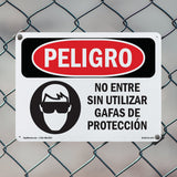 Do Not Enter Without Wearing Safety Glasses