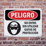 Do Not Enter Without Wearing Safety Glasses