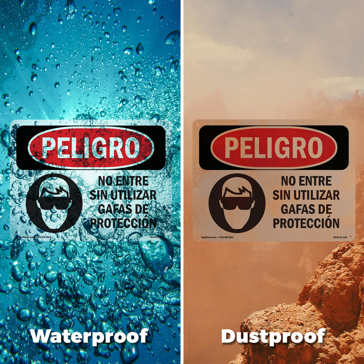 Do Not Enter Without Wearing Safety Glasses