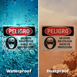 Do Not Enter Without Wearing Safety Glasses