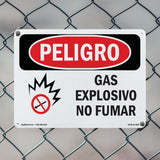 Explosive Gas No Smoking Spanish