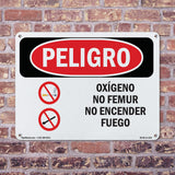 Oxygen No Smoking No Open Flames