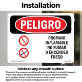 Propane Gas Flammable No Smoking