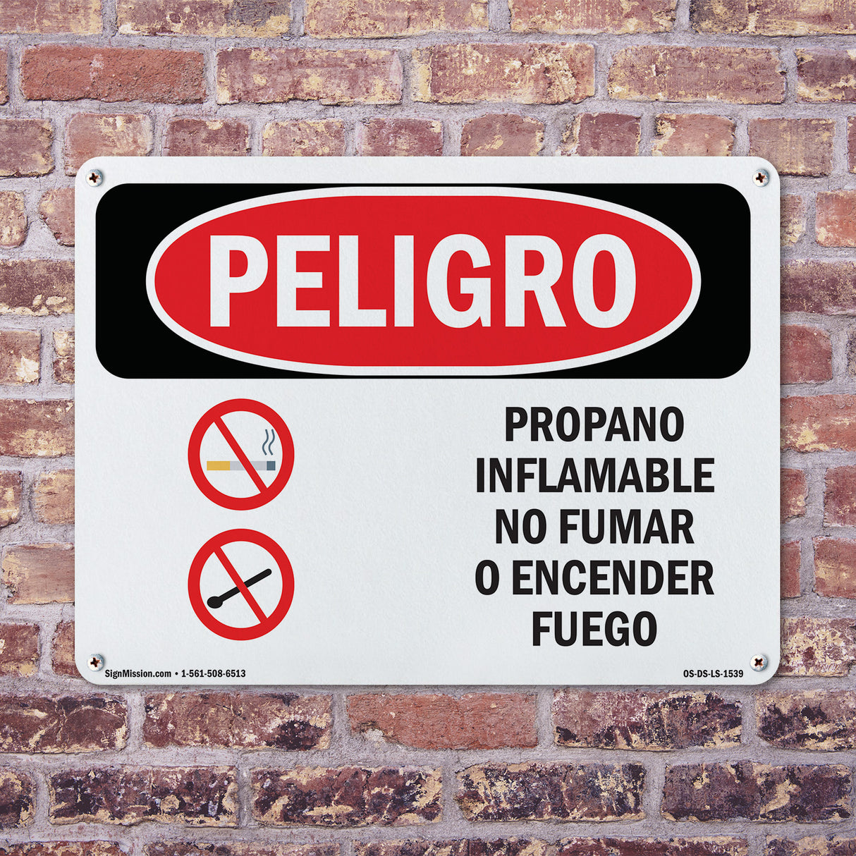 Propane Gas Flammable No Smoking