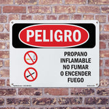 Propane Gas Flammable No Smoking