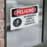 Safety Harness And Lifeline Required