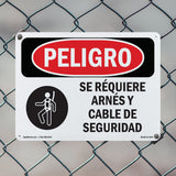 Safety Harness And Lifeline Required