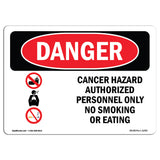 Cancer Hazard Authorized Personnel Only