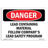 Lead Containing Material Safety Program