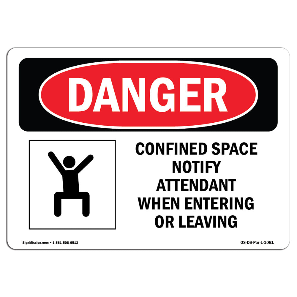 Confined Space Notify Attendant
