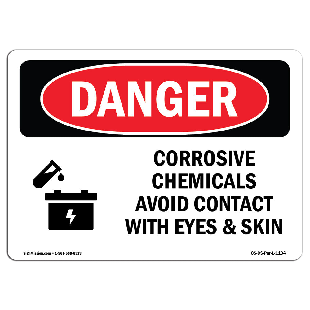 Corrosive Chemicals Avoid Contact