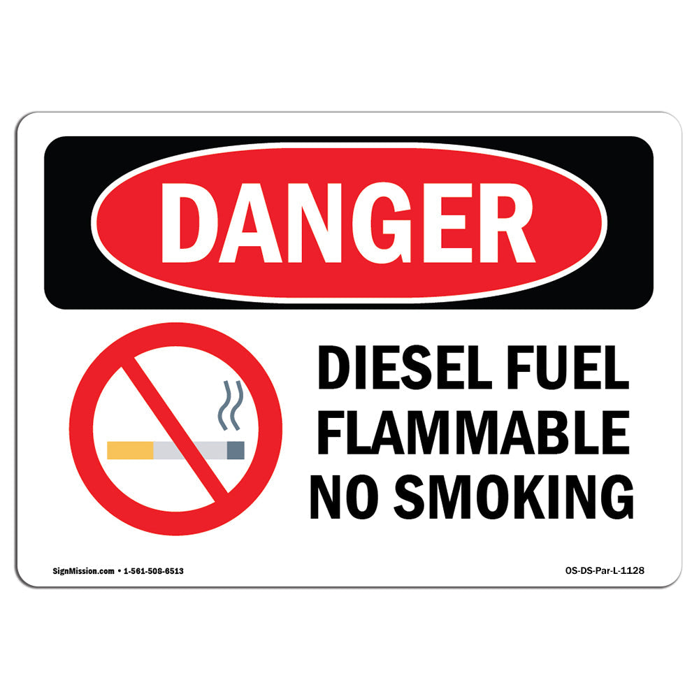 Diesel Fuel Flammable No Smoking