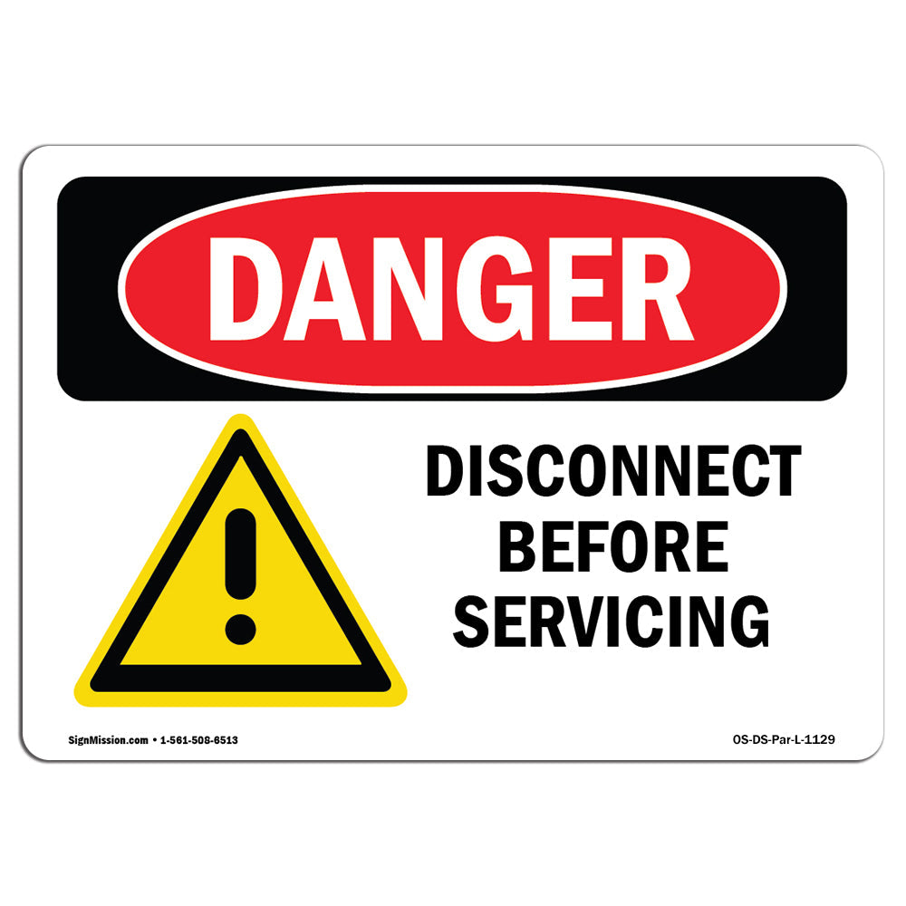 Disconnect Before Servicing