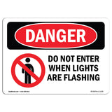 Do Not Enter When Lights Are Flashing