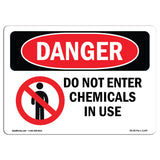 Do Not Enter Chemicals In Use