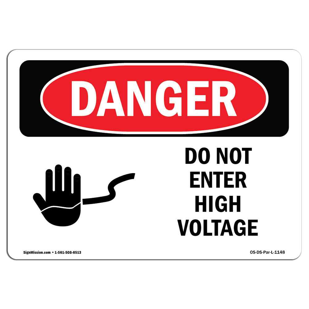 Do Not Enter High Voltage