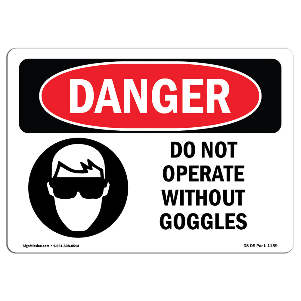 Do Not Operate Without Goggles