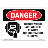 Do Not Watch Arc Welder At Work