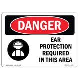 Ear Protection Required In This Area Spanish
