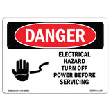 Electrical Hazard Turn Off Power