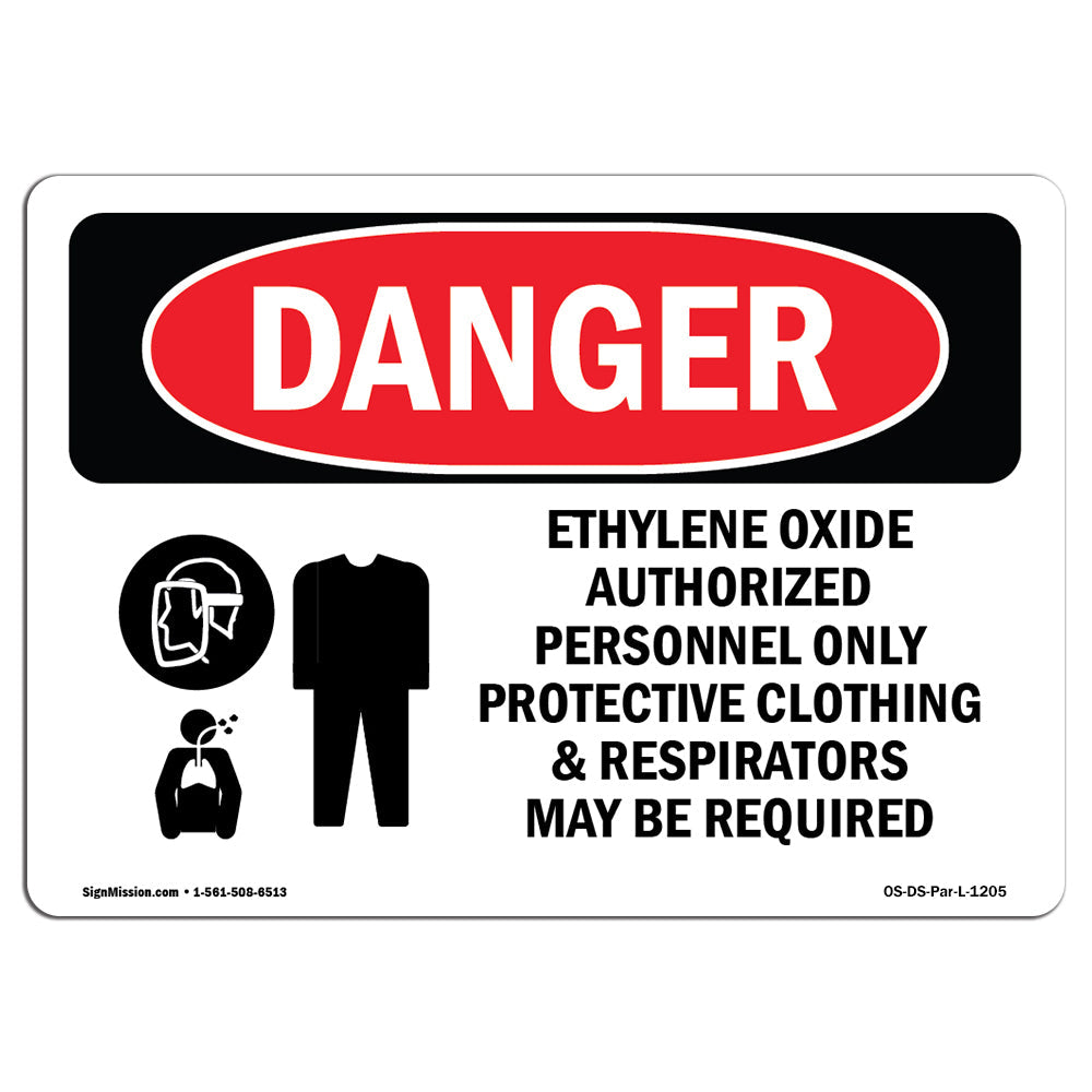 Ethylene Oxide Authorized Personnel Only