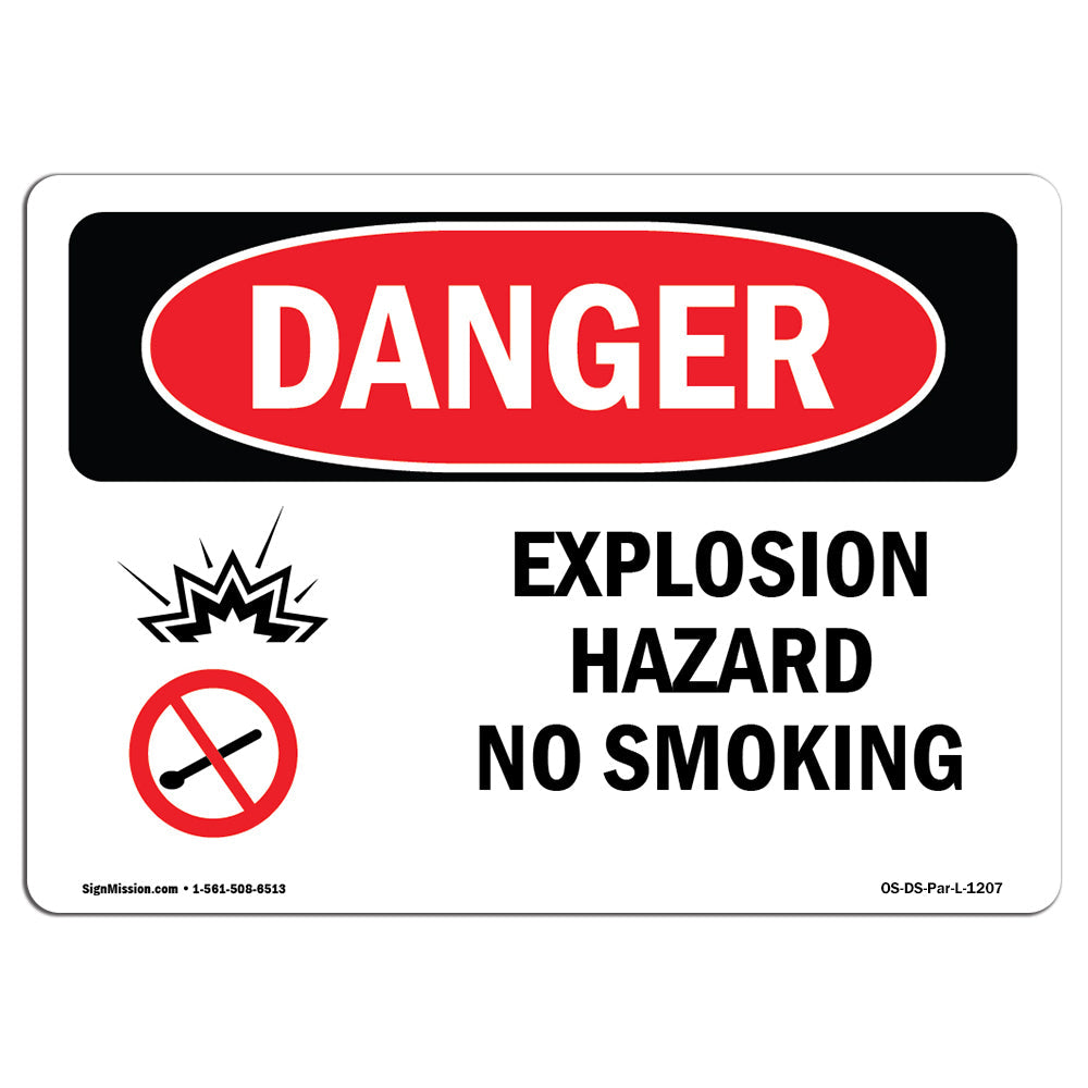Explosion Hazard No Smoking