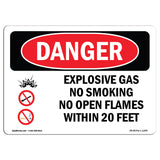 Explosive Gas No Smoking Within 20 Feet