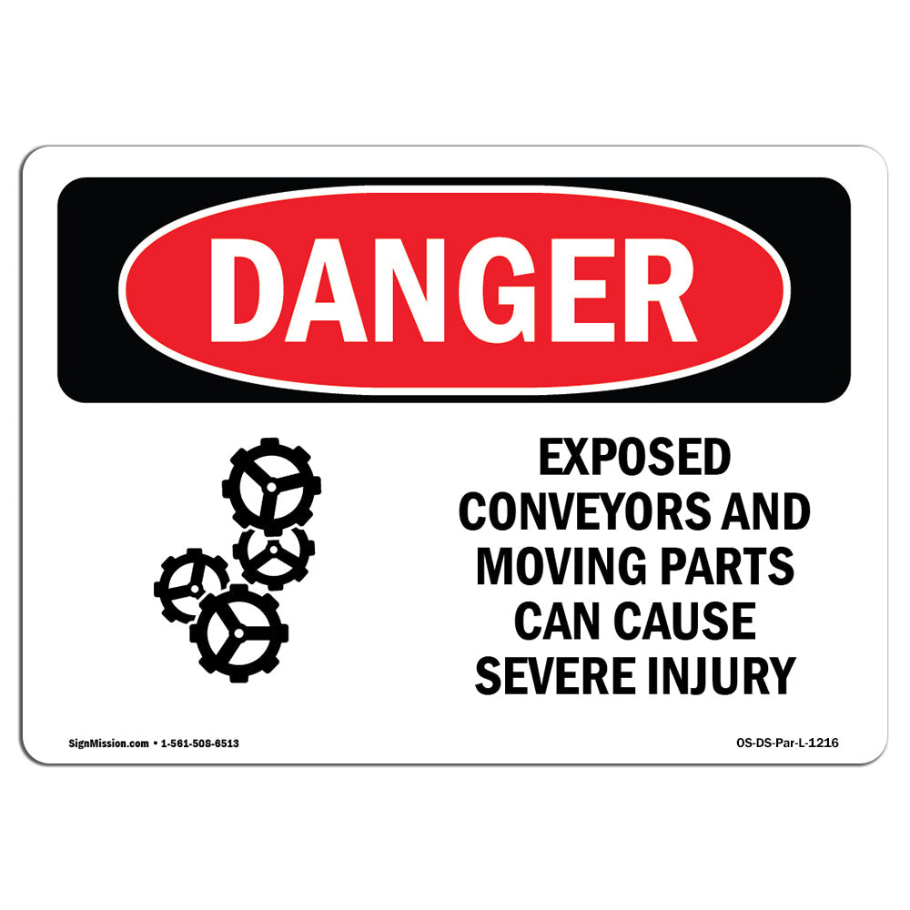 Exposed Conveyors And Moving Parts