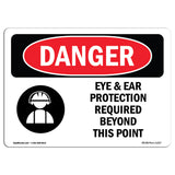 Eye And Ear Protection Required