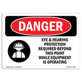 Eye And Hearing Protection Required