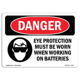 Eye Protection Must Be Worn