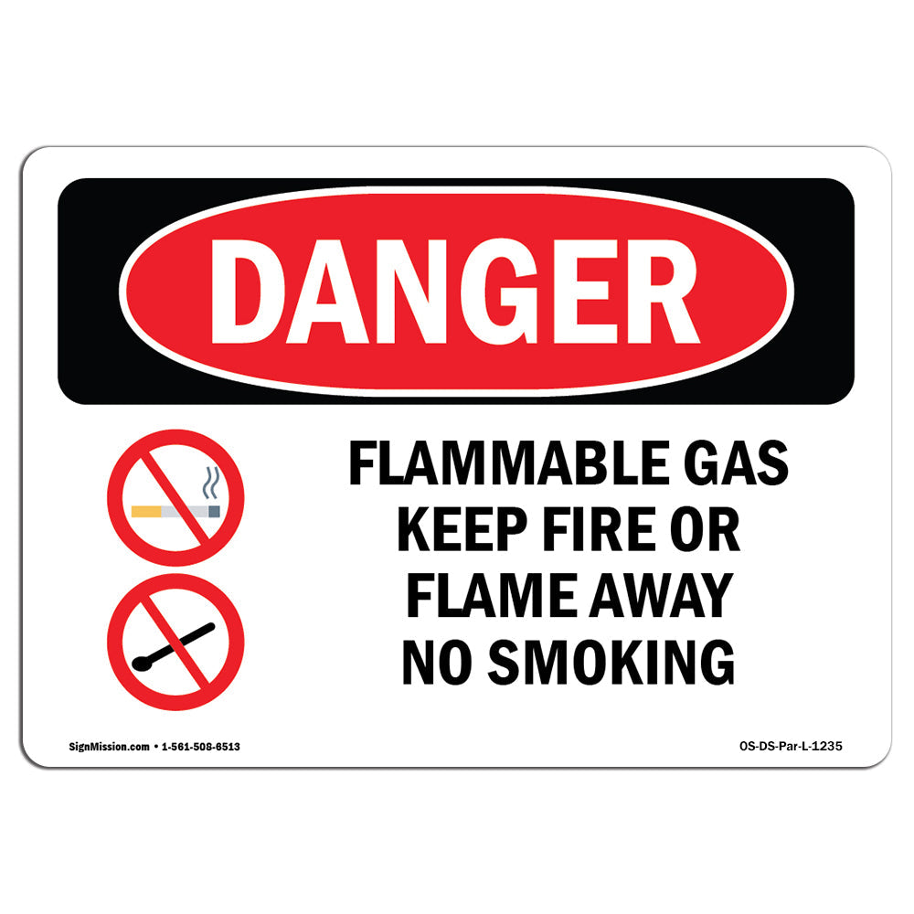 Flammable Gas Keep Fire Or Flame Away