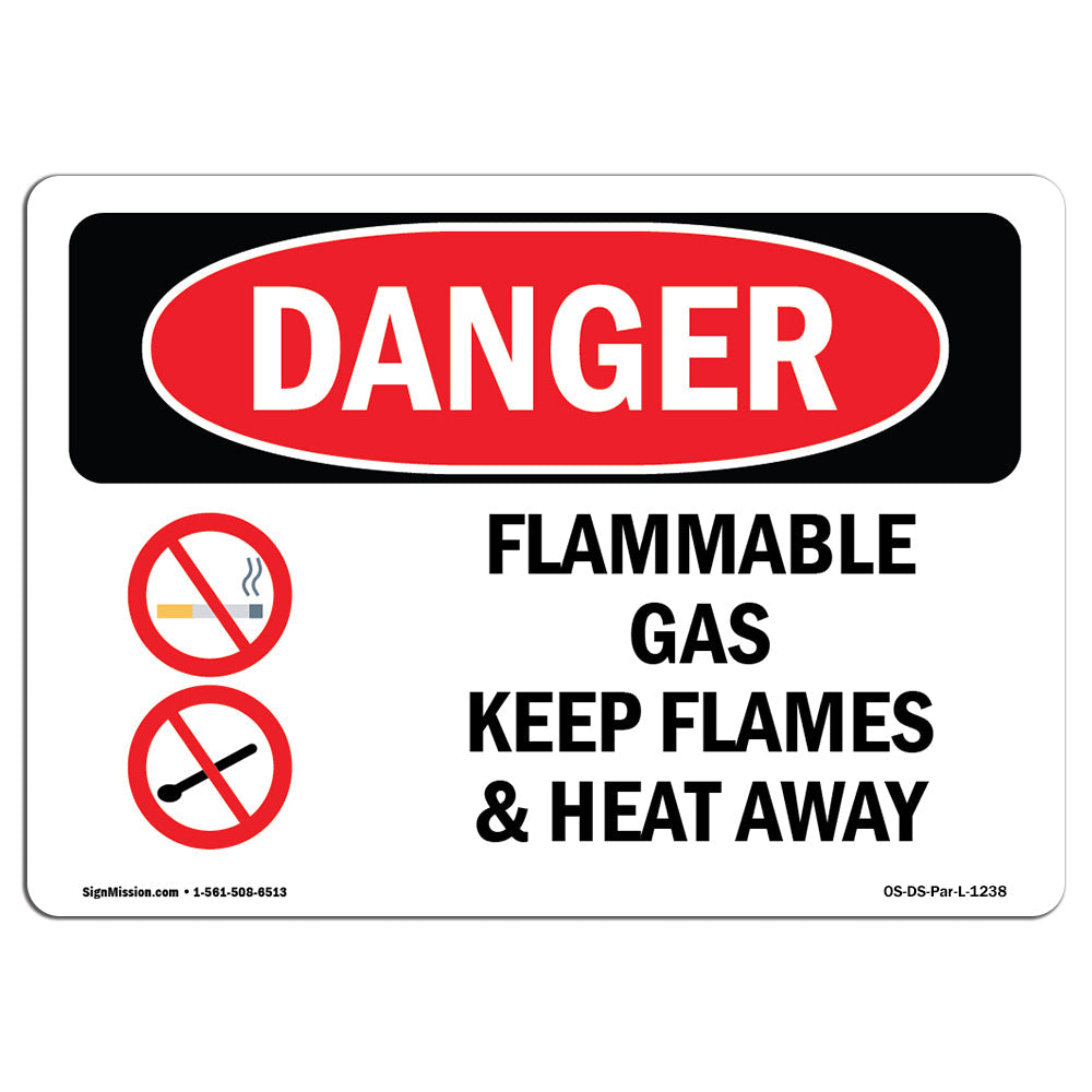 Flammable Gas Keep Flames And Heat Away
