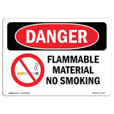 Flammable Material No Smoking