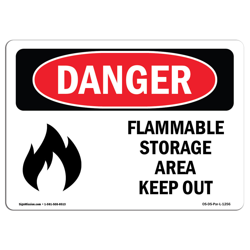 Flammable Storage Area Keep Out
