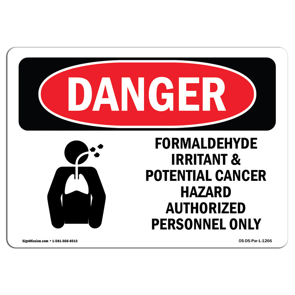 Formaldehyde Irritant Hazard